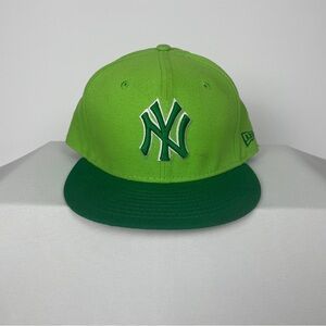 New Era Lime and Forest Green Kids Cap